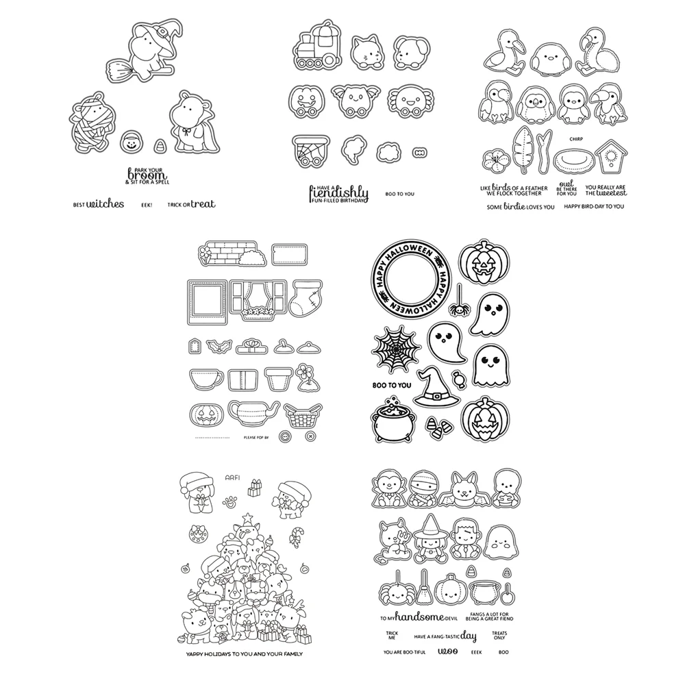 Kraft Box Candle - Mata dadu pemotongan dan Set stempel