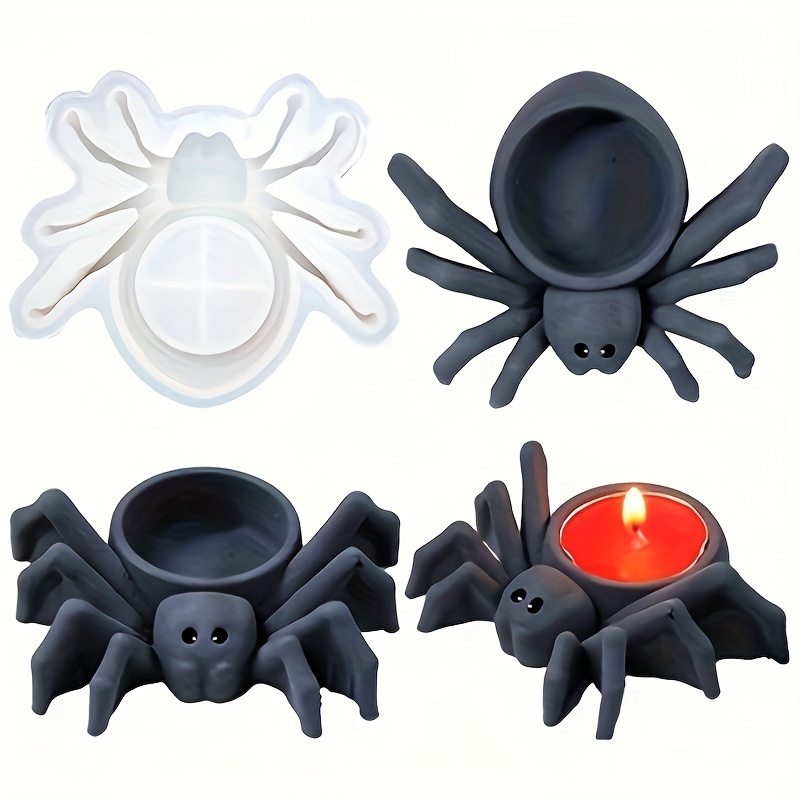Candle Making Moulds - Cetakan Silikon untuk Lilin Berbentuk Laba-laba,