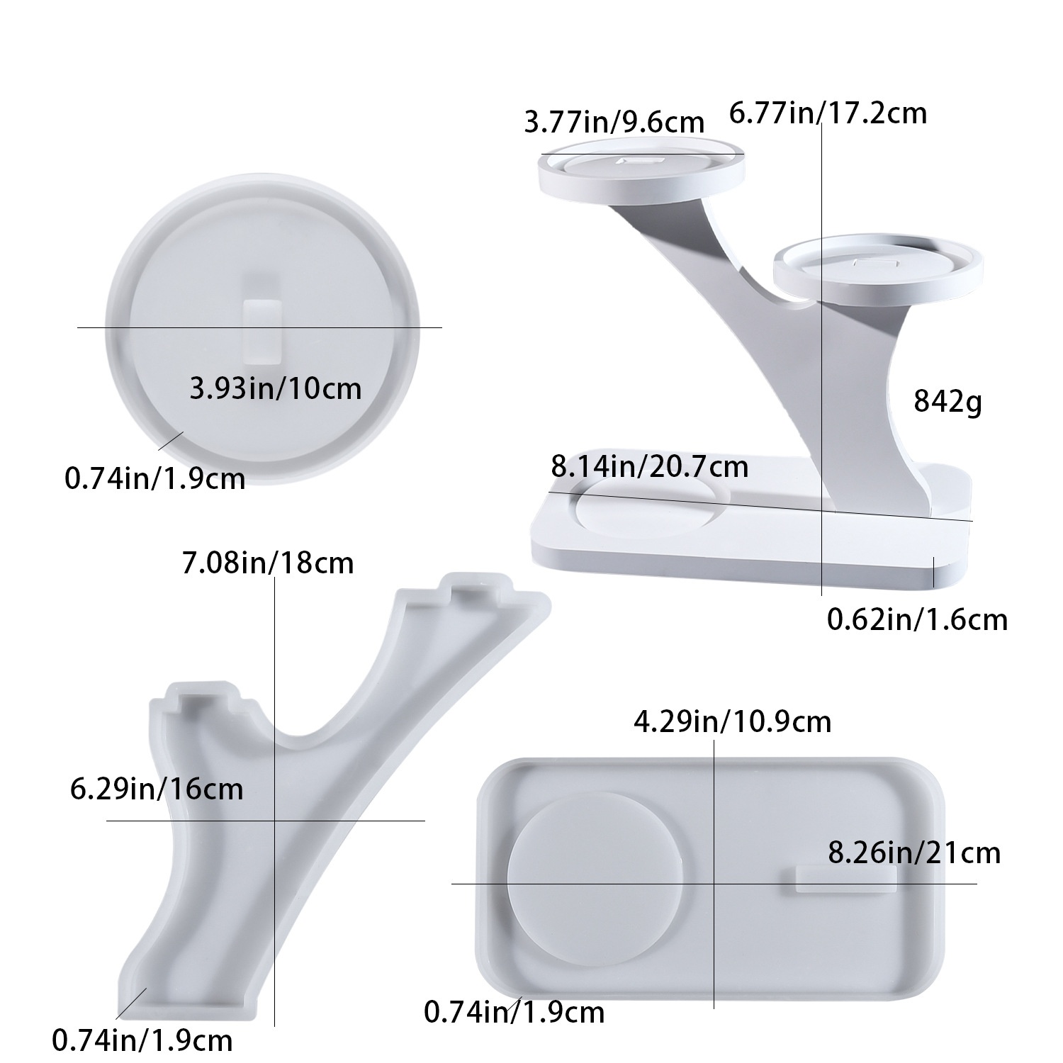 Candle Making Moulds - Cetakan resin epoksi DIY untuk tempat