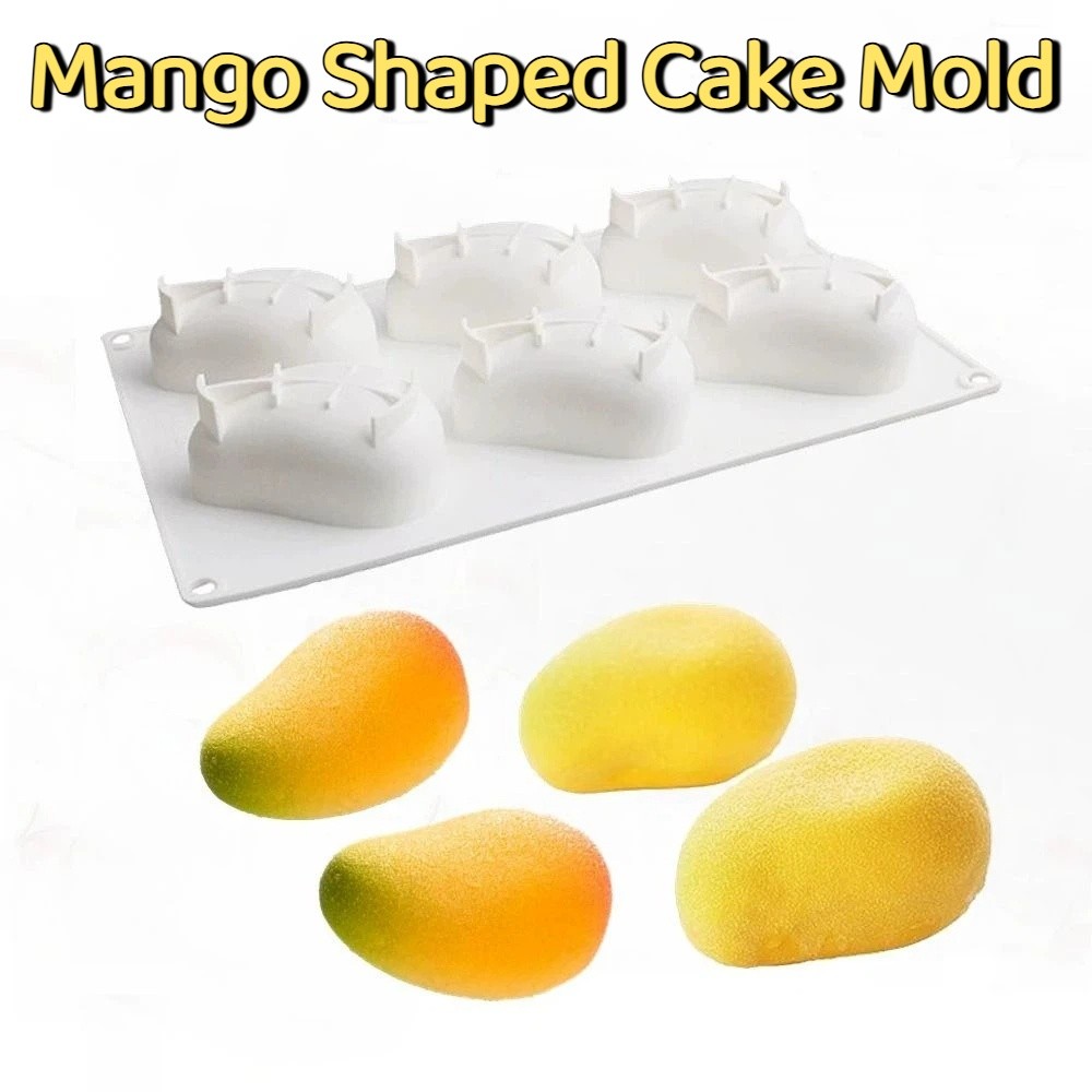 Candle Making Tutorial - Cetakan Kue Bentuk Mangga 6 Lubang,