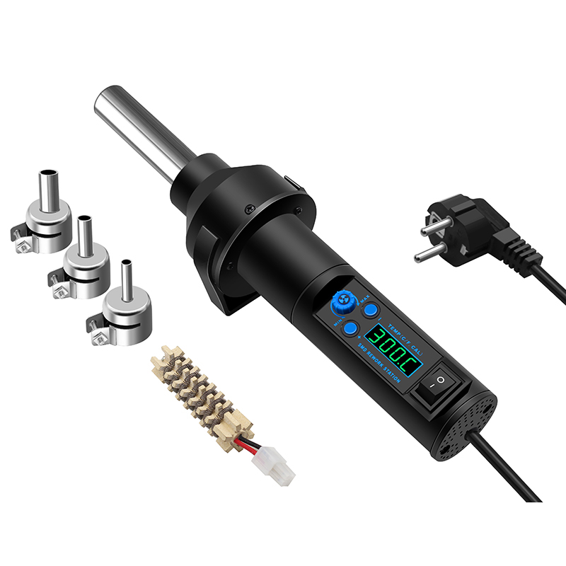 Heat Gun Embossing - Solder Heat Gun 8032D, tampilan suhu