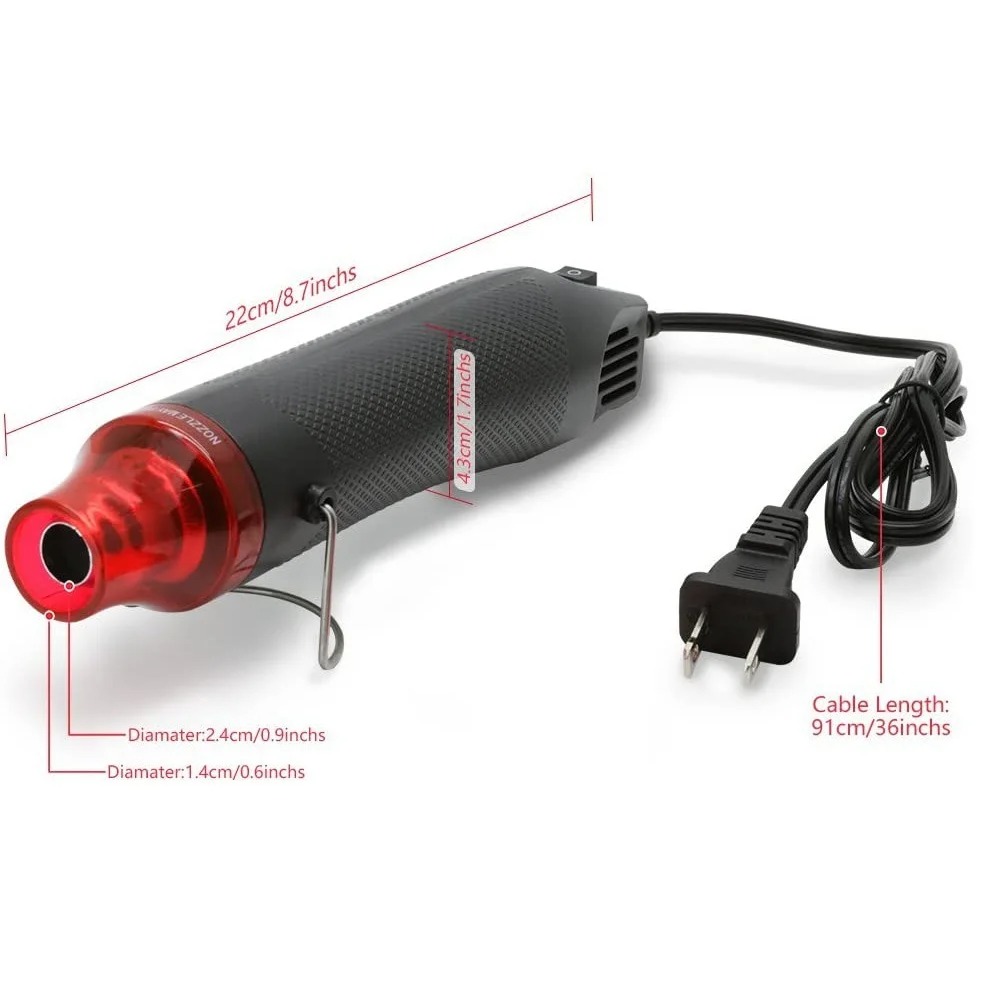 Heat Gun Embossing - Pistol Udara Panas Portabel Mini untuk