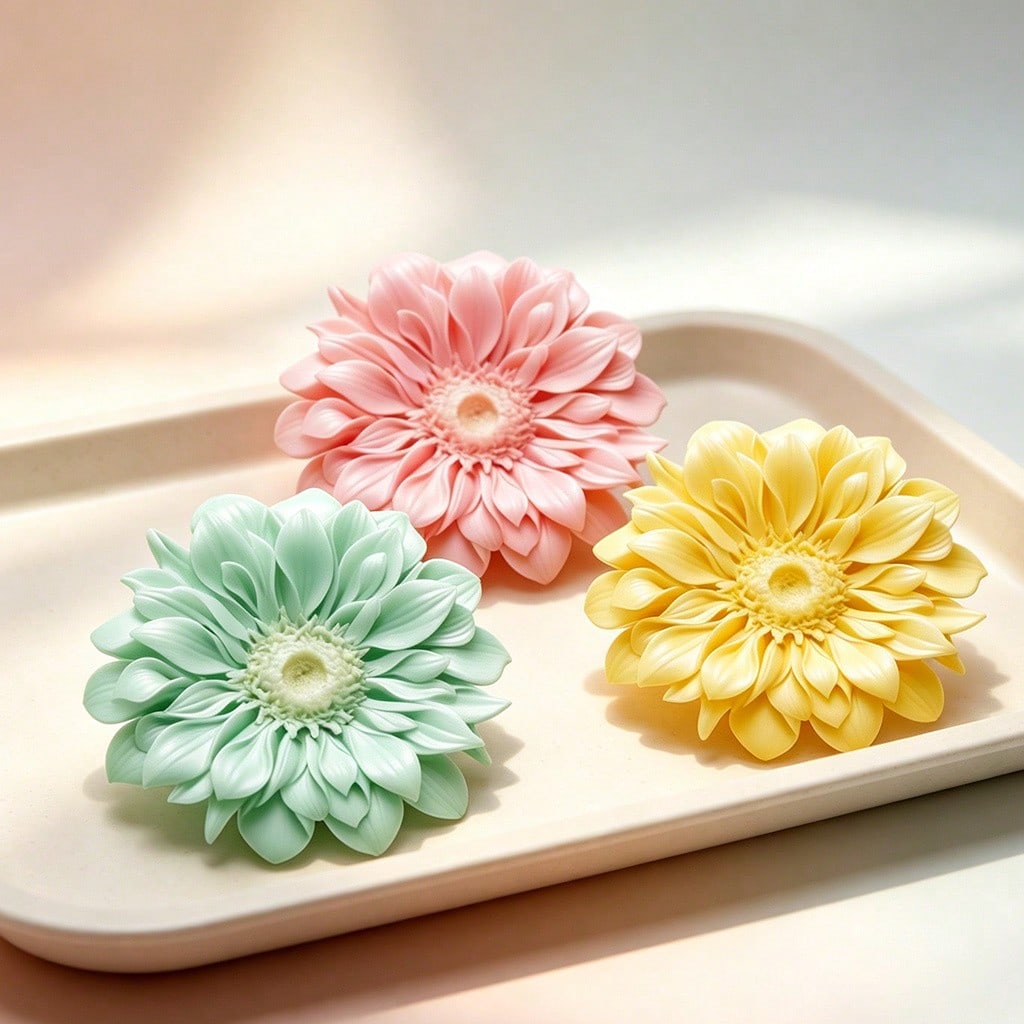 Cetakan Lilin Silikon Gerbera  - Candle Making Moulds ulasan dan harga