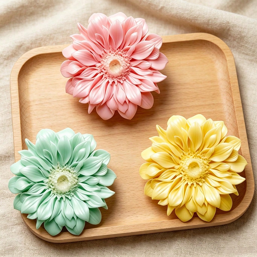 Cetakan Lilin Silikon Gerbera  - Candle Making Moulds ulasan dan harga