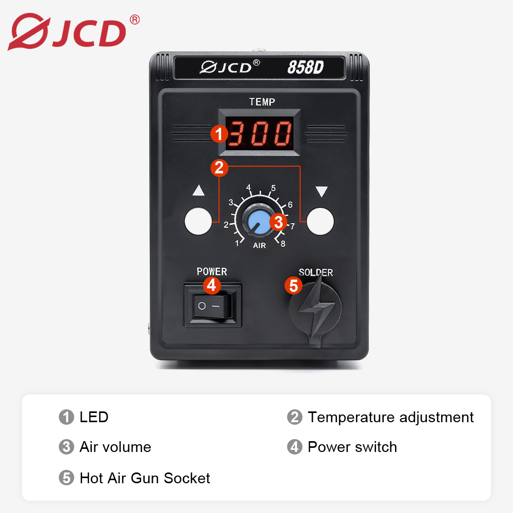 JCD pistol udara panas 858D BG - Heat Gun Embossing ulasan dan harga