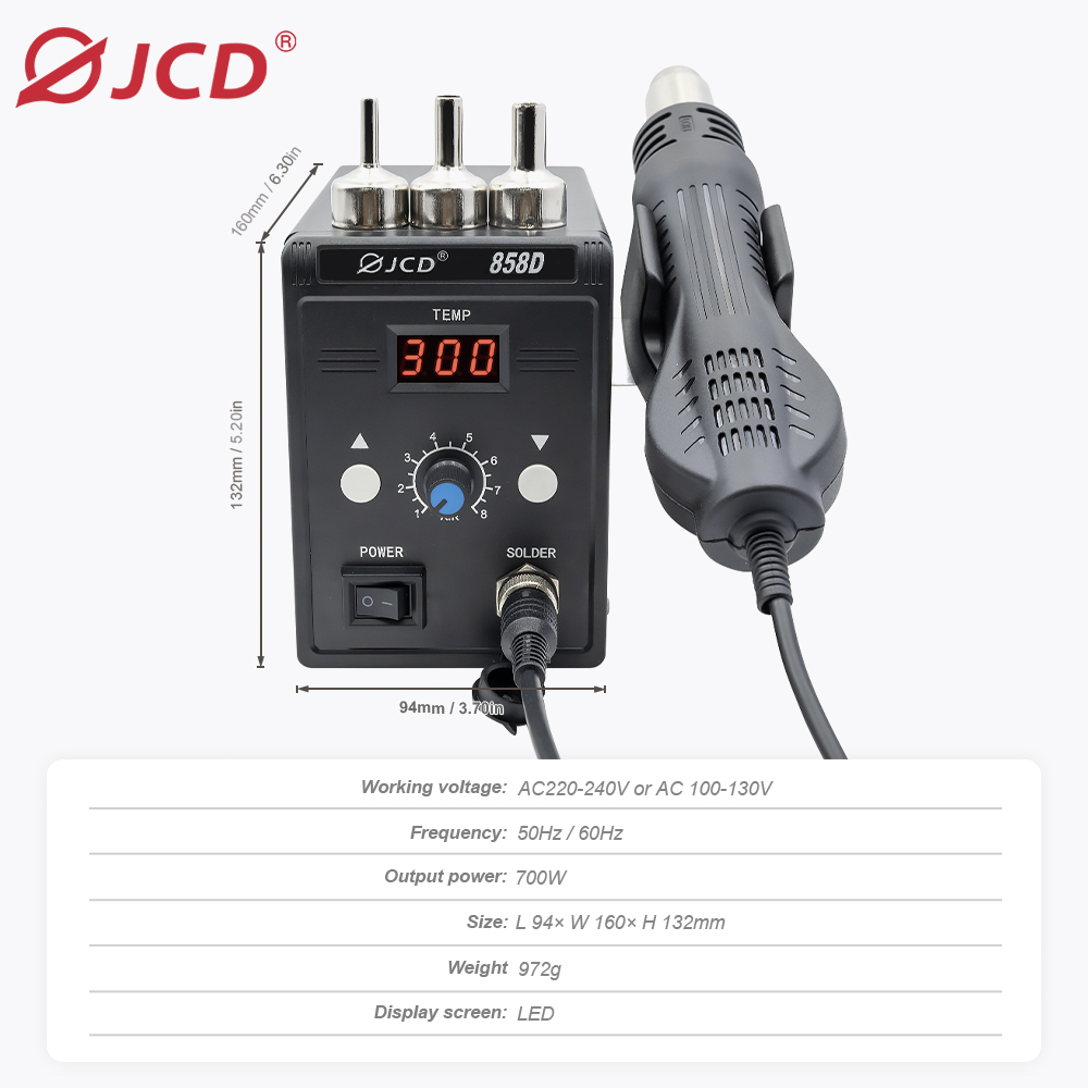 JCD pistol udara panas 858D BG - Heat Gun Embossing ulasan dan harga