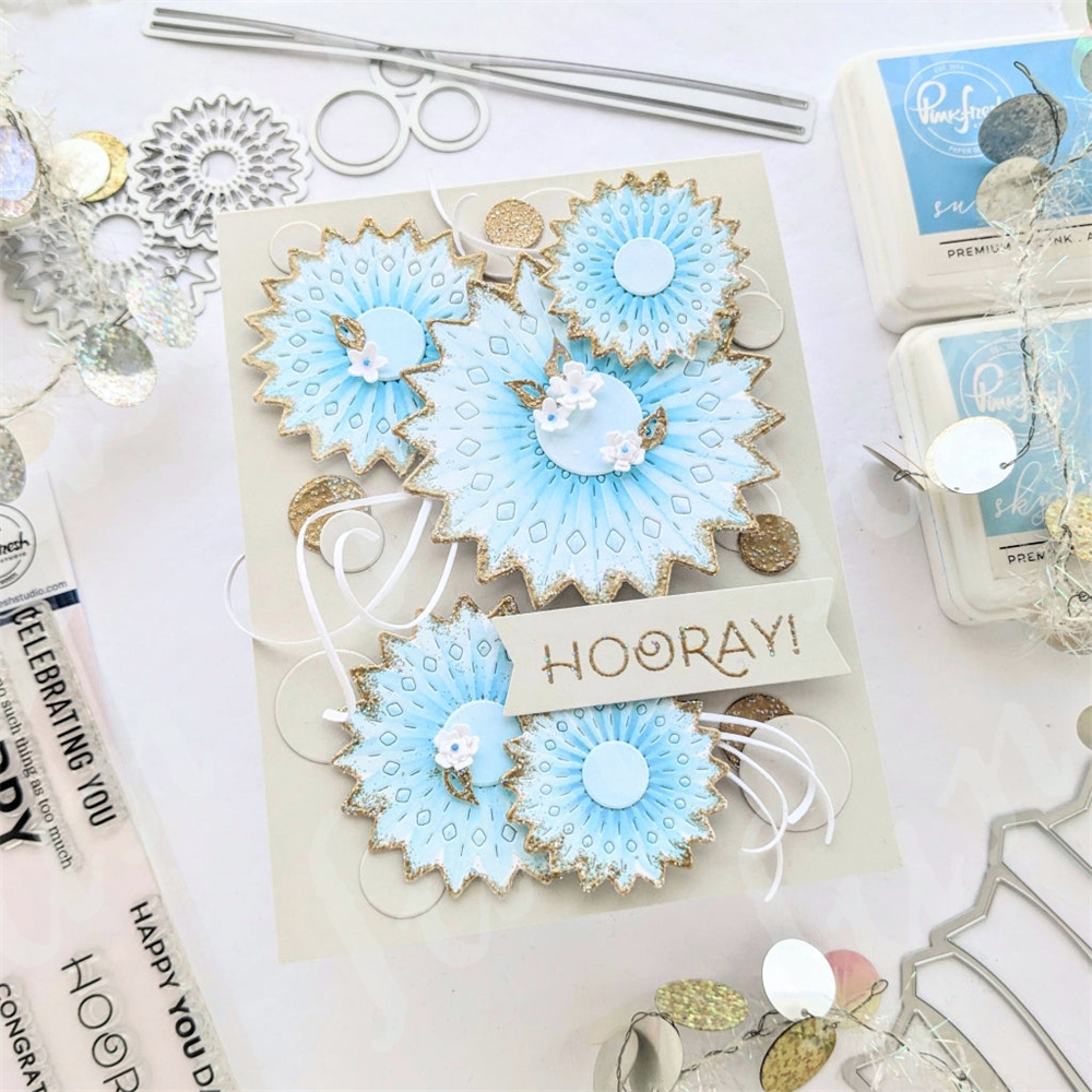 Rosettes logam pemotong mati s - Kraft Box Candle ulasan dan harga