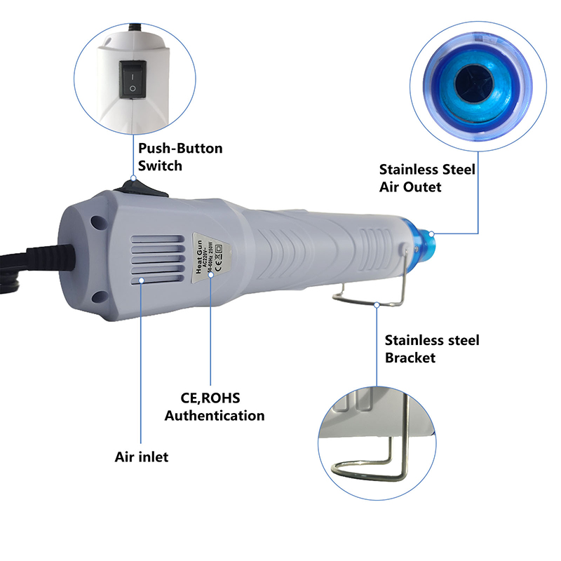 220V Senapan Panas Pistol Udar - Heat Gun Embossing ulasan dan harga