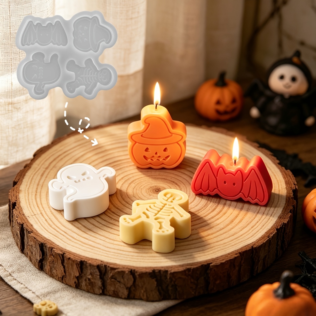 Set cetakan resin silikon 4 ro - Candle Making Moulds ulasan dan harga