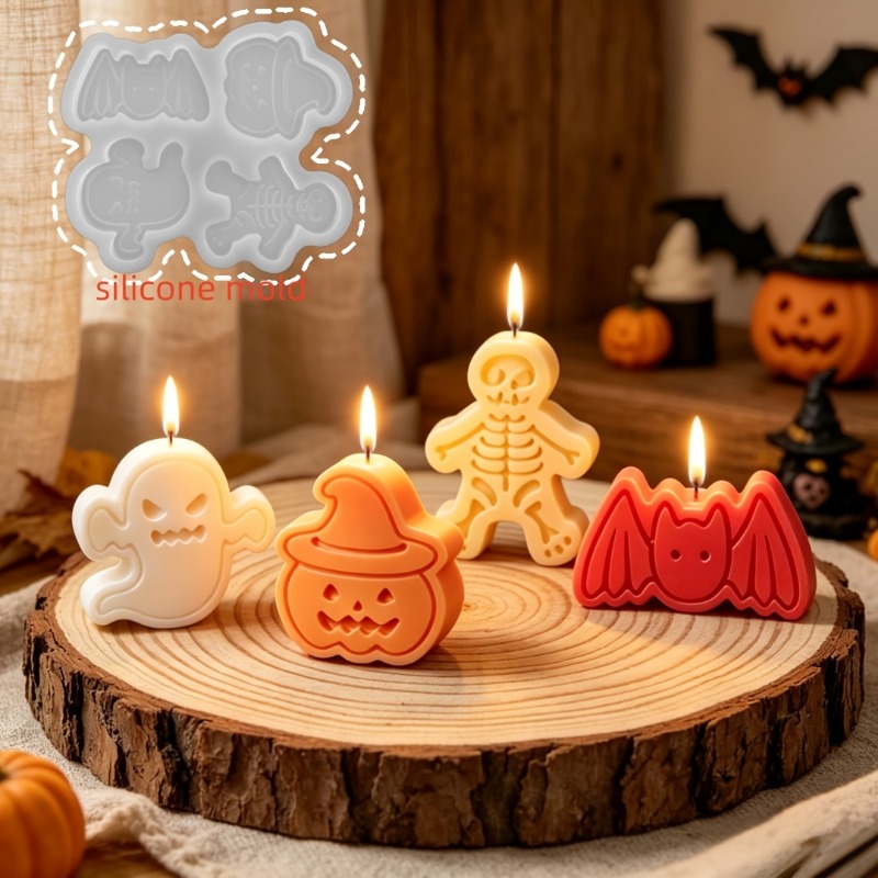 Set cetakan resin silikon 4 ro - Candle Making Moulds ulasan dan harga