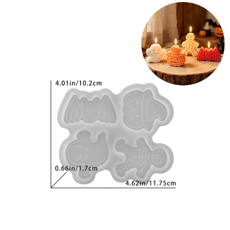 Set cetakan resin silikon 4 ro - Candle Making Moulds ulasan dan harga