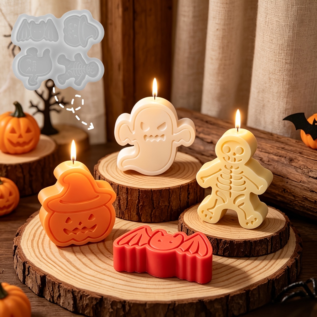 Set cetakan resin silikon 4 ro - Candle Making Moulds ulasan dan harga